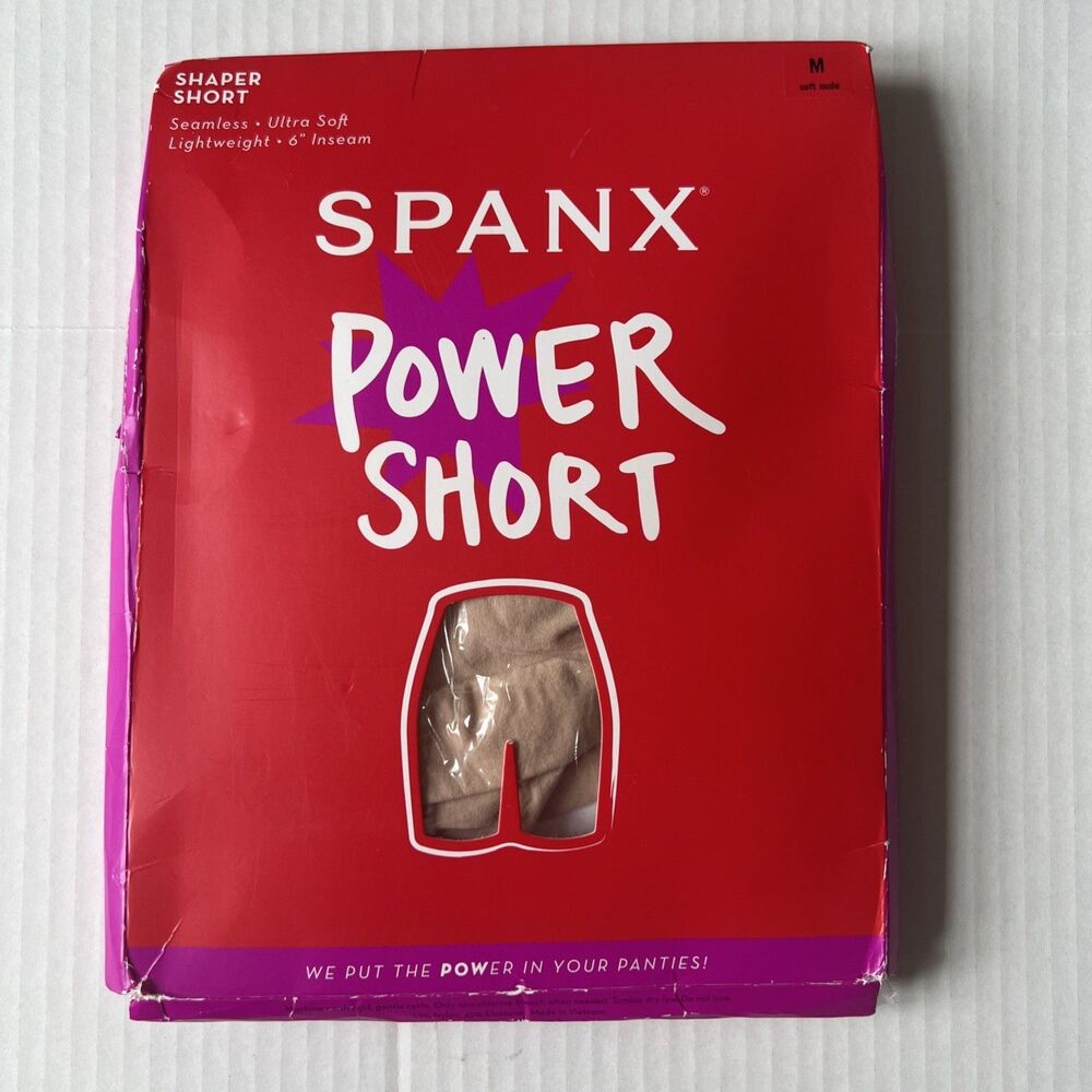 Spanx Sz M Smart High Waist Mid Thigh Short Nude NWT